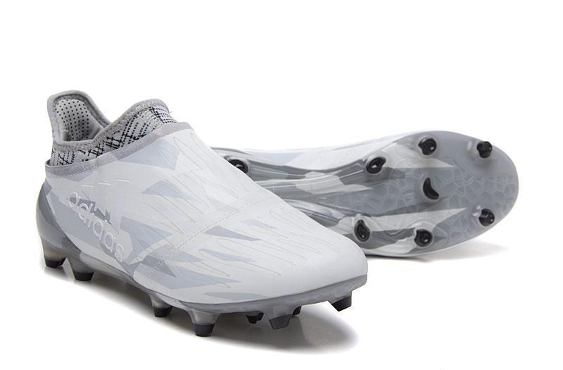 Adidas X 16+ Purechaos FG Soccer Cleats White Clear Grey Black