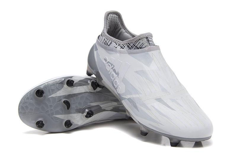 Adidas X 16+ Purechaos FG Soccer Cleats White Clear Grey Black