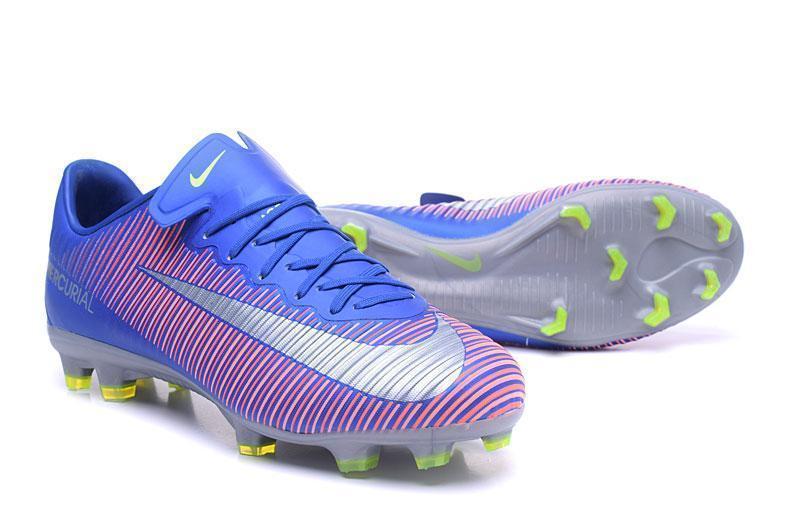 Nike Mercurial Vapor XI FG Soccer Cleats Pink Blue Silver