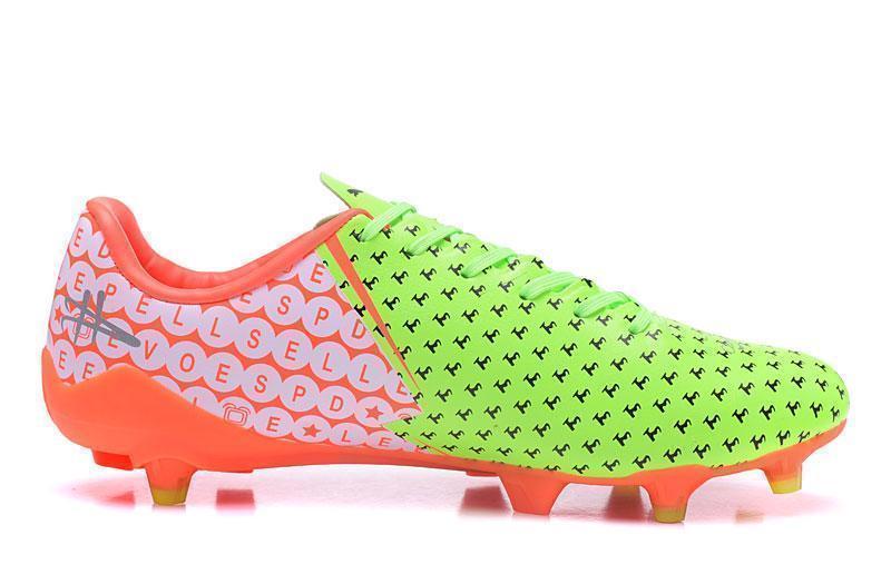 PUMA evoSPEED 17 SL-S FG Soccer Cleats Green Orange Black White