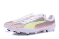 PUMA evoSPEED 17 FG Soccer Cleats White Orange Black Yellow