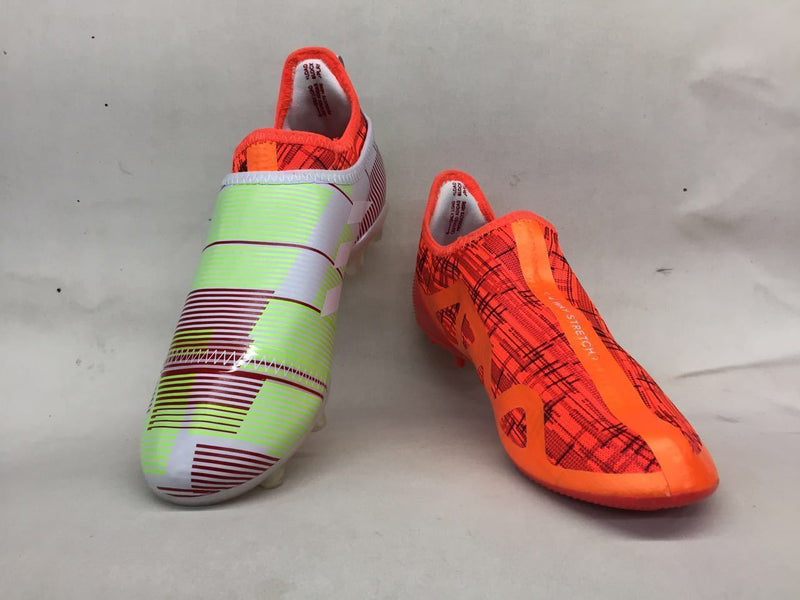 New Adidas Glitch Skin 17 FG Soccer Cleats Shoes Grass Green Orange Grey