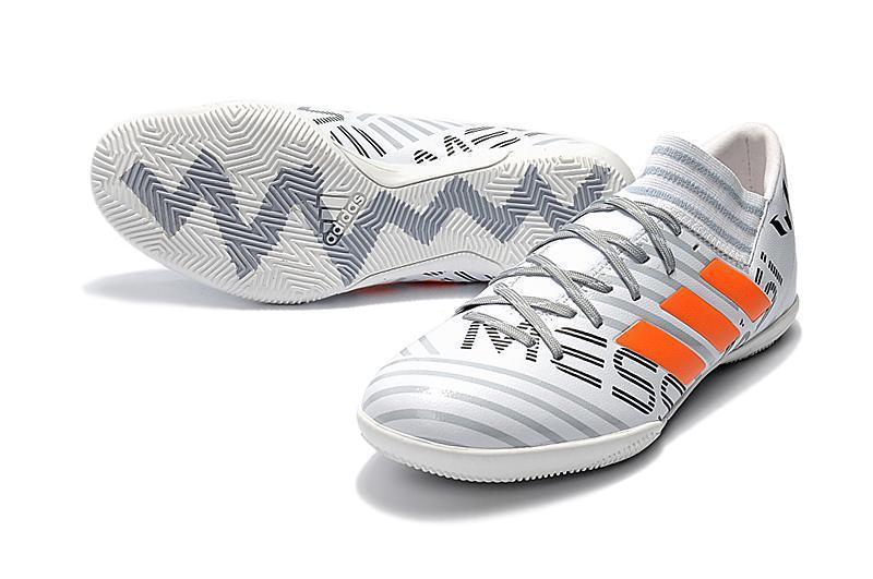 New Adidas Nemeziz Series TF Soccer Cleats Shoes White Gray Orange