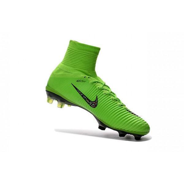 Nike Mercurial Superfly V FG Soccer Cleats Green Black