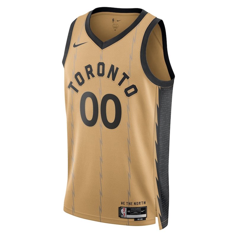 Toronto Raptors Unisex 23/24 NBA Jersey - Gold - City Edition