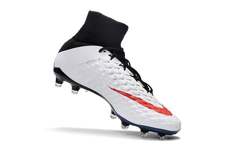 Nike Hypervenom Phantom III DF FG Soccer Cleats Black White Red