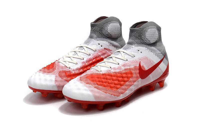 New Nike Magista Obra II FG Soccer Cleats Shoes White Red