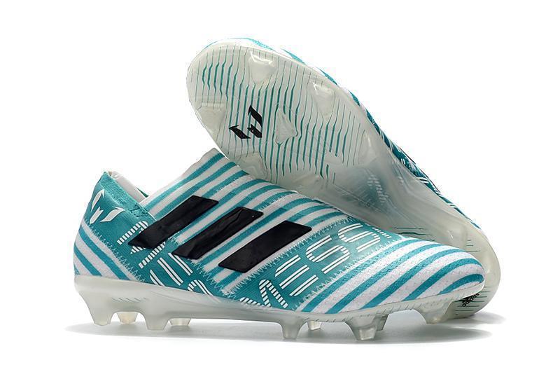 New Adidas Nemeziz FG Agility TPU Soccer Cleats Shoes Blue White