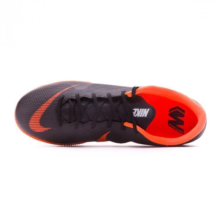 New Nike Mercurial VaporX XII Academy IC Soccer Cleats Shoes Black Orange