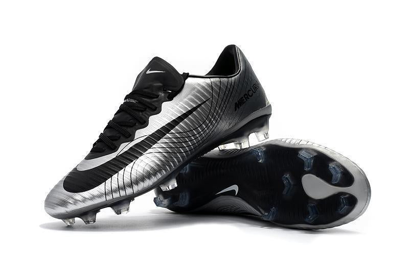 Nike Mercurial Vapor XI FG Soccer Cleats Silver Black