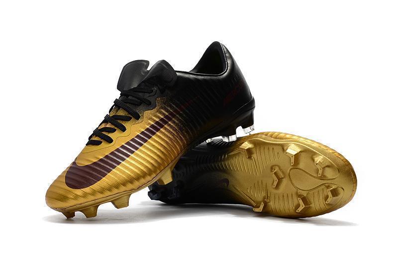 Nike Mercurial Vapor XI FG Soccer Cleats Gold Black