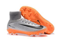 Nike Mercurial Superfly V FG Soccer Cleats Silver Orange Black