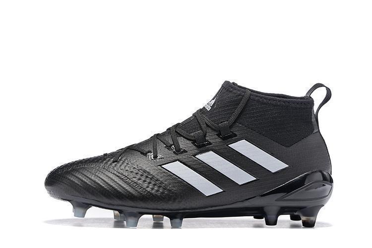 Adidas ACE 17.1 Primeknit Soccer Cleats CoreBlack White Night Metallic