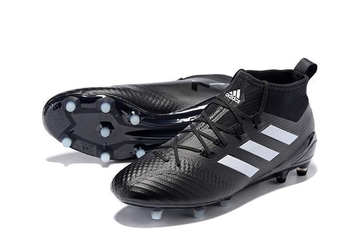 Adidas ACE 17.1 Primeknit Soccer Cleats CoreBlack White Night Metallic