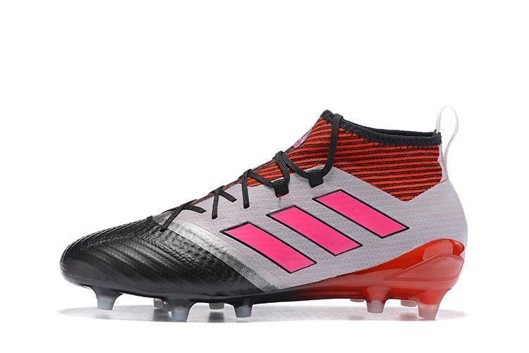 Adidas ACE 17.1 Primeknit Soccer Cleats Red White Pink Black