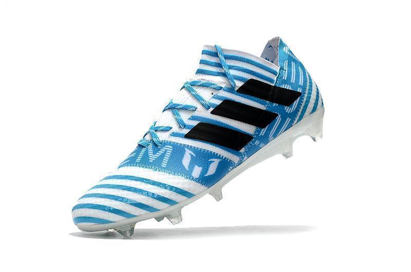 New Adidas Nemeziz Messi 17+ 360 Agility FG Soccer Cleats Shoes Energy Blue White