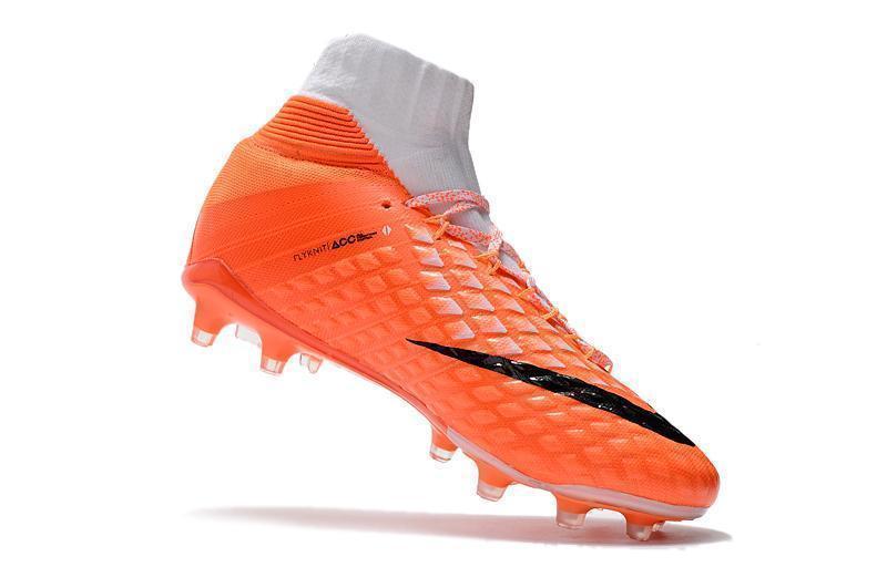 Nike Hypervenom Phantom III DF FG Soccer Cleats White Orange Black