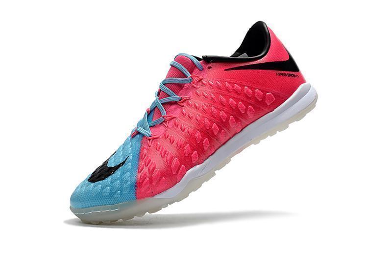 Nike Hypervenom Phantom III Turf Soccer Cleats Pink Blue Black