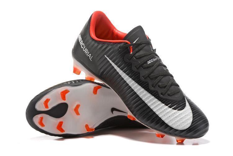 Nike Mercurial Vapor XI FG Soccer Cleats Black White Red