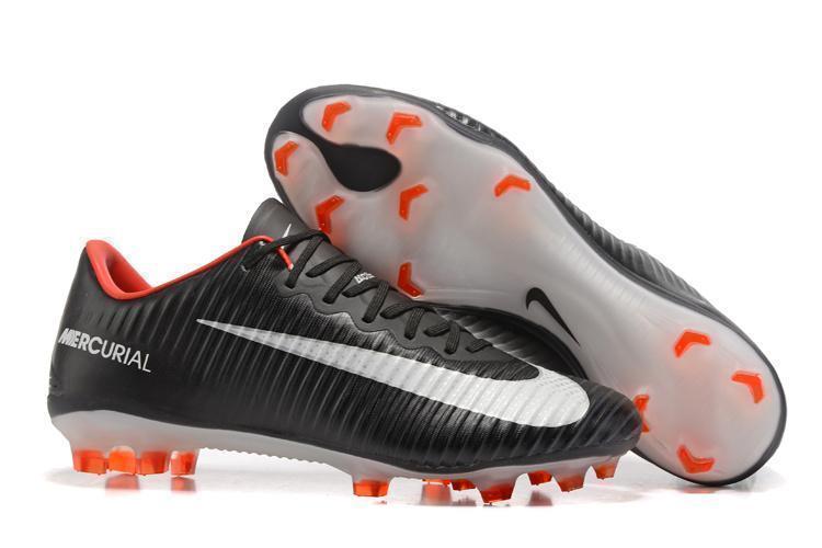 Nike Mercurial Vapor XI FG Soccer Cleats Black White Red